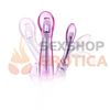 Vibrador flexible con estimulador de clitoris y 6 funciones de vibracion